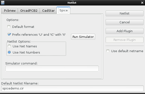 Generating a netlist in kicad