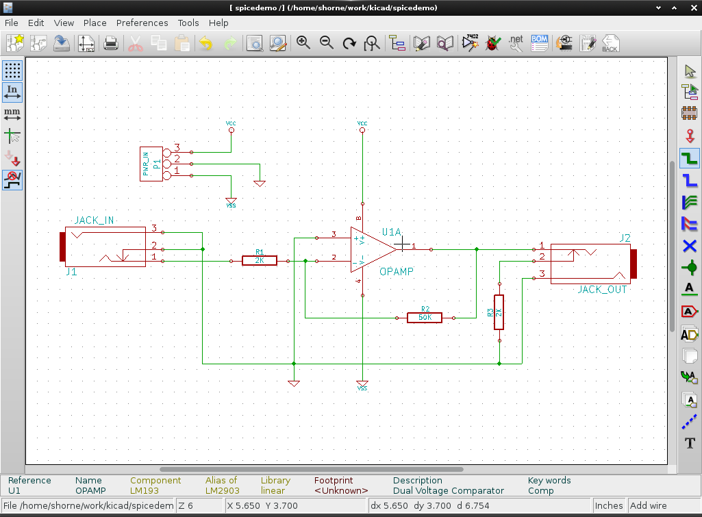 kicad amp for demo